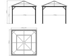 Zahradní altán – Verona 1010 (antracit)