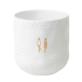 Räder Porcelánový svícen Park Walk, bílá barva, porcelán