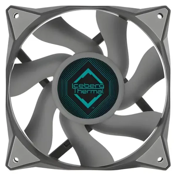 Iceberg Thermal IceGALE 120mm šedá / Ventilátor / 76 CFM / 1850 RPM / 35 dB / 4-pin PWM (ICEGALE12-B0A)