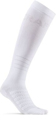 Craft ponožky ADV Dry Compression růžová Bílá - Běžecké kompresní podkolenky CRAFT ADV Dry Compression - bílé Velikost textilu: 46-48