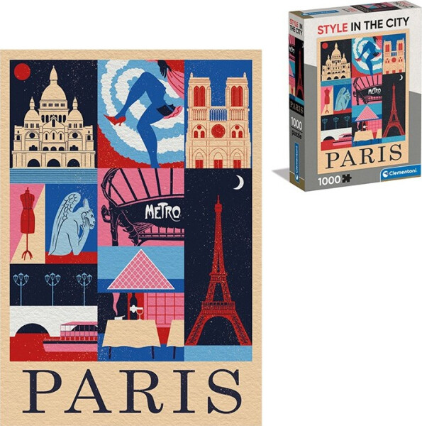 Puzzle Style in the City: Paříž 1000 dílků - Clementoni