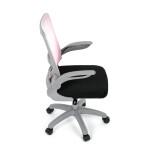 Dětská židle, výškově nastavitelná, růžová síťovina, KA-K2008 PINK