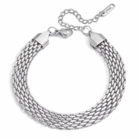 ELENYS Milano Mesh – náramek z prémiové oceli Délka náramku: 17,5 + 5 cm / max. 22,5 cm