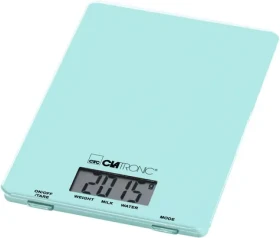 Clatronic KW 3626 zelená / Kuchyňská váha / Max 5 kg / automatické vypnutí / Funkce TARE / napájení 1x CR 2032 (KW 3626-Z)