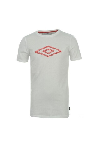 Umbro Cotton Logo T Shirt Boys White - Bílá / 11-12 - Umbro 11/12