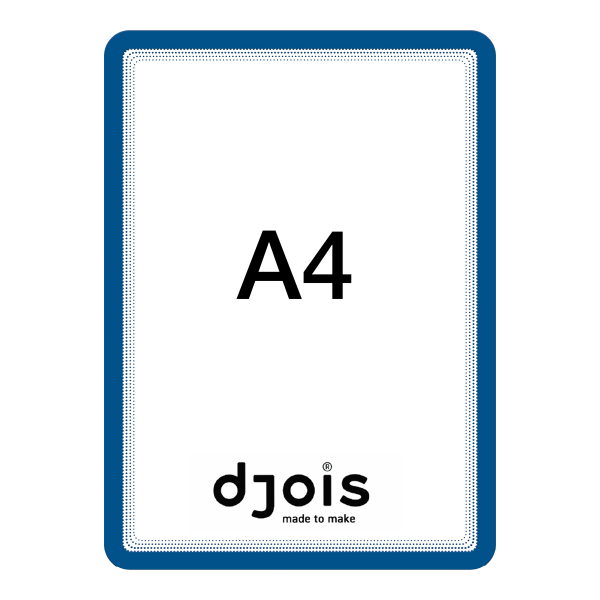 Djois samolepicí rámeček - Magneto, A4, modrý, 2 ks