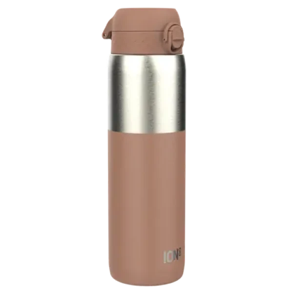 ION8 Láhev Leak Proof Mocha Mousse 1200 ml / Nerez / jednodotykové otevírání / bez BPA