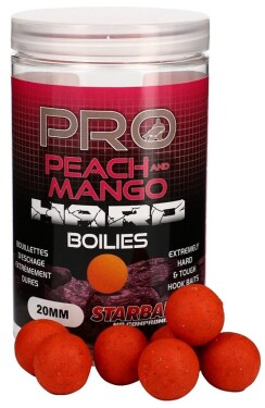 Starbaits Boilie Hard Probiotic Peach & Mango 200g,Starbaits Boilie Hard Probiotic Peach & Mango 200g