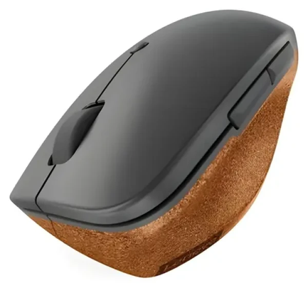 Lenovo Go Wireless Vertical šedá / Ergonomická bezdrátová myš / 6 tlačítek / Programovatelná tlačítka / 1x AA (4Y51C33792)