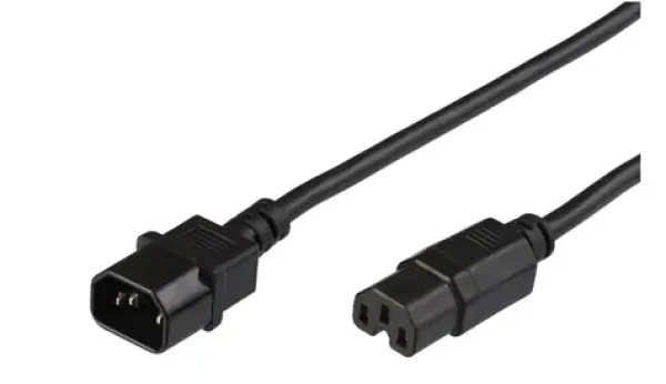 MicroConnect Prodlužovací kabel C14 - C15 1.5m černá (PE011415)