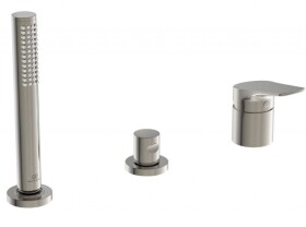 IDEAL STANDARD - La Dolce Vita Baterie na okraj vany, 3-otvorová instalace, Silver Storm BD670GN