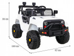 Mamido Elektrické autíčko Jeep Dark Night bílé