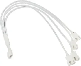 Kolink Rozbočovač ventilátorů 1-4 PWM bílá / Rozbočovací kabel / opletený / 35 cm (PGW-AC-KOL-161)