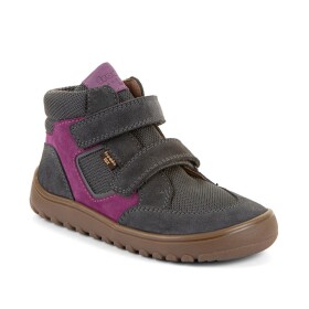 Chlapecké celoroční kotníkové barefoot boty UP HILL TEX DARK GRAY Froddo G3110281-14 - 35