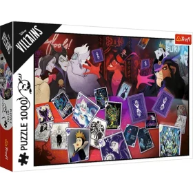 Trefl - Puzzle - Disney padouchové: Jen dobré karty