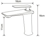 MEXEN - Purus umyvadlová baterie, černá/růžové zlato 745800-76