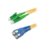 XtendLan FO patch LC/APC-SC 10 m / Optický patch kabel / duplex / 9/125 G.657.A1 ultraflexibilní / LS0H / 2 mm (FOP-LCASC-D-10-9-A1)