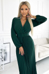 Dámské šaty 504-3 VIVIANA - Numoco basic zelená Univerzální