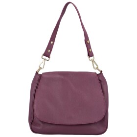 Stylová dámská kožená crossbody kabelka Dawn, fialová