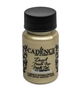 Akrylová barva Cadence DORA metalic, 50 ml šampaňská bílá