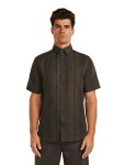ICEBREAKER Mens Mer 125 CL Steveston SS Shirt Plaid, Dark Loden/Bittersweet velikost: XL
