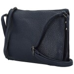 Trendy dámská koženková crossbody kabelka Maewa, tmavě modrá