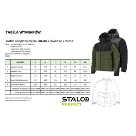 Bunda zateplená LOGAN J, 3XL, černá, STALCO PERFECT