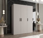 Šatní skříň Abi Bari 1 Rozměry: 100 cm, Pásky / úchyty: Zlatý, Barva korpusu + barva dveří: Kašmír + Kašmír