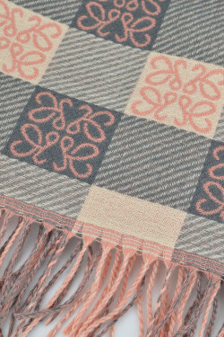 DÁMSKÁ ŠÁLA CS008 šedá/růžová JEDNA VELIKOST