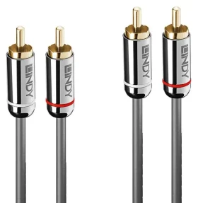 Lindy Cromo Line antracitová / Audio kabel / 2x Cinch - 2x Cinch / 5 m (35348)