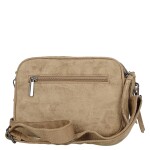 Semišová dámská crossbody kabelka Lory, béžová