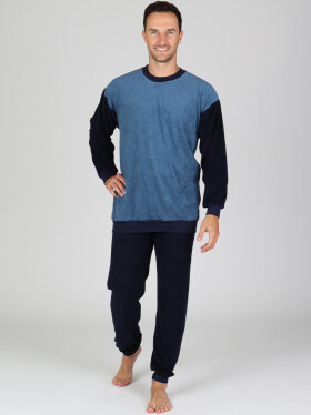 EVONA a.s. Pánské froté pyžamo P 1429 053 - Pánské froté pyžamo P 1429 053 053 XXL