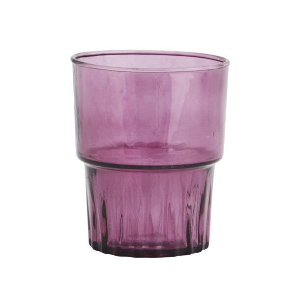 MADAM STOLTZ Sklenice na vodu Colors 200 ml Fialová, multi barva, sklo