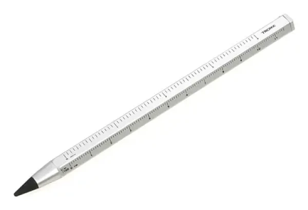 TROIKA Nekonečná tužka CONSTRUCTION ENDLESS stříbrná / Hliník, kov / HB / 147 mm / bez ořezávání (PEN20/SI)