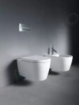 DURAVIT - ME by Starck Závěsný bidet s přepadem, s WonderGliss, bílá 22881500001