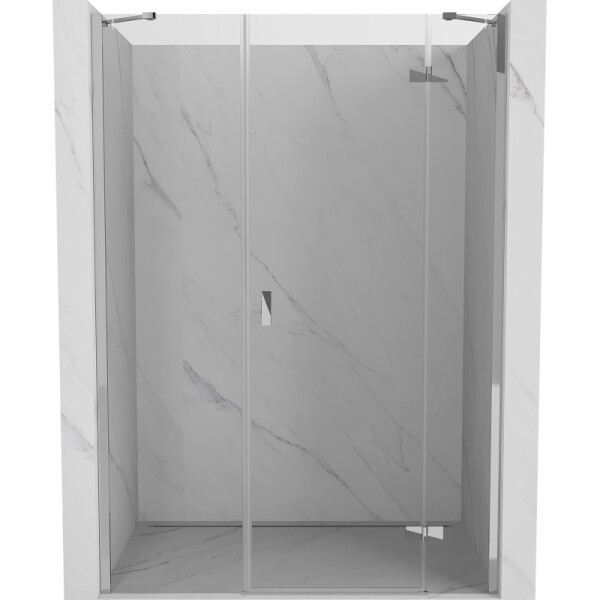 MEXEN/S - Mist-H sprchové dveře křídlové pravé 155, transparent, chrom 8A5-155-001-01-00-P