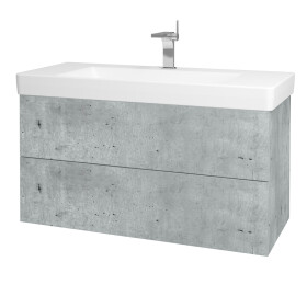 Dřevojas - Koupelnová skříňka VARIANTE SZZ2 105 pro umyvadlo Laufen Pro S - D01 Beton / D01 Beton 164515