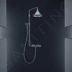 AXOR - Showerpipe Front Showerpipe 279 mm 2jet, termostatická sprchová baterie, chrom 26020000