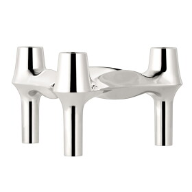 Stoff Nagel Designový svícen BMF STOFF Nagel Chrome, stříbrná barva, kov