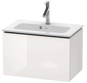 DURAVIT - L-Cube Umyvadlová skříňka Compact, 40x62x39 cm, 1 zásuvka, lesklá bílá LC615602222
