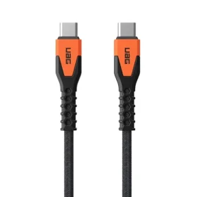 UAG Rugged Kevlar Datový a nabíjecí kabel USB-C (M) - USB-C (M) 1.5m černo-oranžová BULK (9B4413114097)