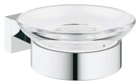 GROHE - Essentials Cube Mýdlenka s držákem, chrom 40754001