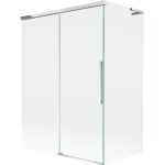 MEXEN/S - Rox L vanová zástěna 2-křídlová posuvná 120 + 70 x 150, transparent, chrom 8C9L-120-070-01-00