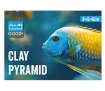 Aqua Excellent Dekorace pyramida 8x6x6 cm / Dekorace do akvária a terária / keramická / úkryt (451-861801)