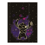 Colorino školní desky s gumičkou, Stitch Gold 3, A4, karton - 12ks