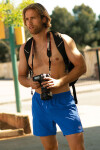 Pánské plavky Travel Shorts SM27N-6 Červená - Self červená XL