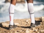 Kompresní podkolenky Compressport FULL SOCKS RUN WHITE Velikost: EU