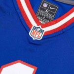 Nike Dětský dres New York Giants NFL Malik Nabers #1 Game Throwback Modrá (YOUTH)