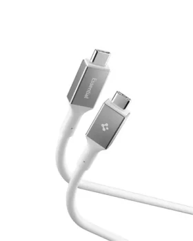 Spigen ACA08774 Essential USB-C na USB-C 100W kabel 1m bílá / USB 3.2 Gen1 (ACA08774)