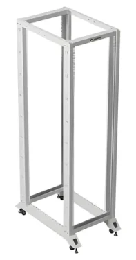 Lanberg Open Rack 42U šedá / Stojanový rozvaděč / 19" / Šířka 600 mm / Hloubka 1000 mm / nosnost 600 kg (OR01-6042-S)